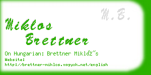 miklos brettner business card